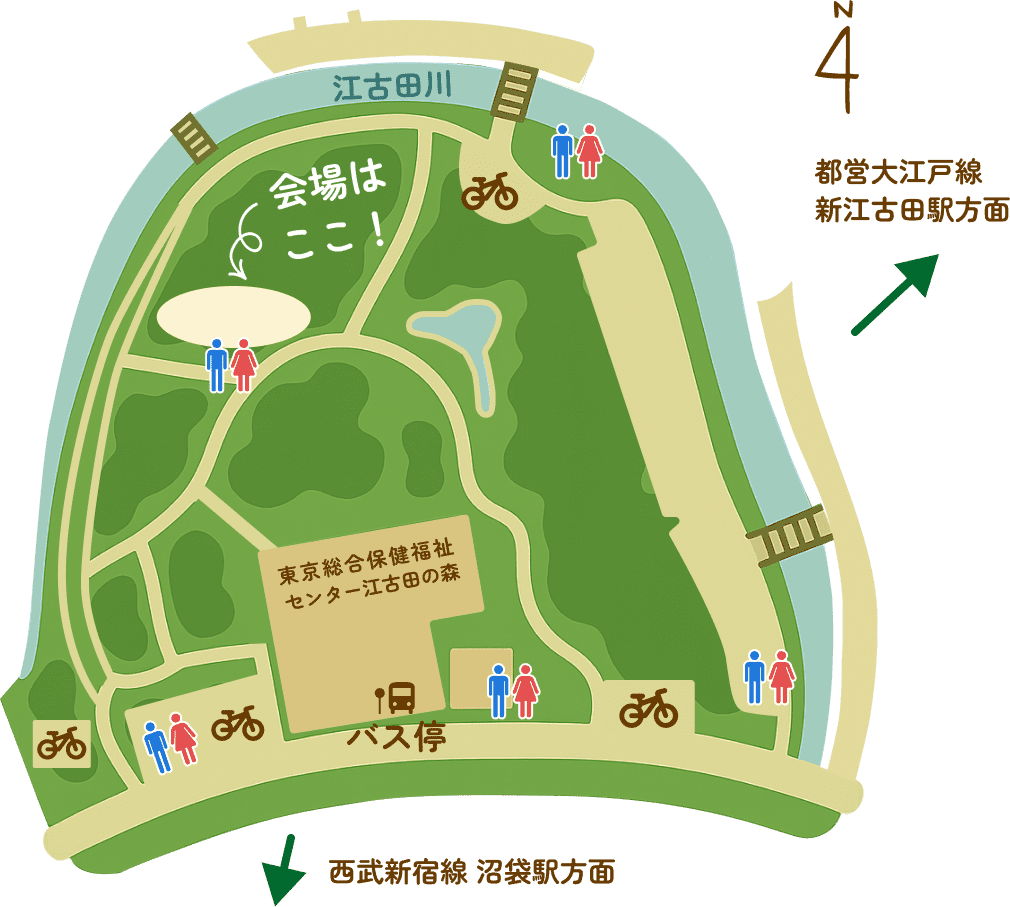 江古田の森公園園内マップ